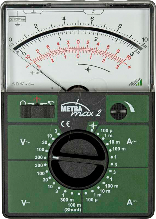 Мультиметр METRAmax 2, аналоговый, 300 В, 3 А