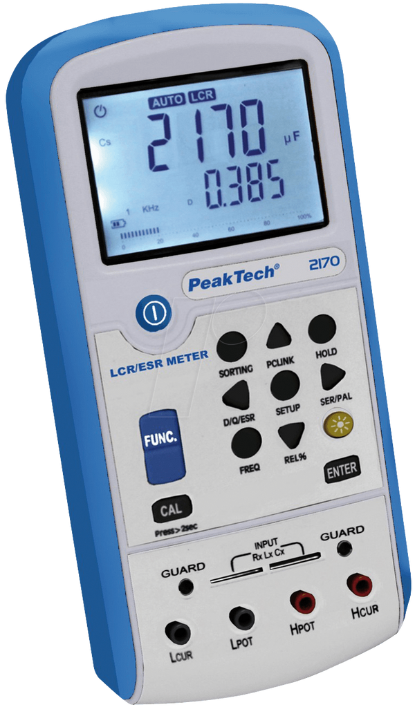 PeakTech® 2170 LCR/ESR измеритель с USB