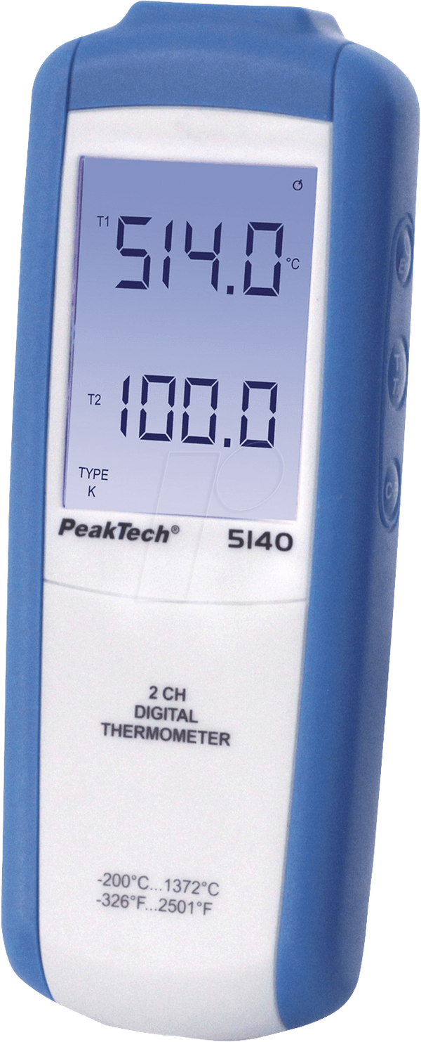Цифровий термометр PeakTech 5140 2-канальний