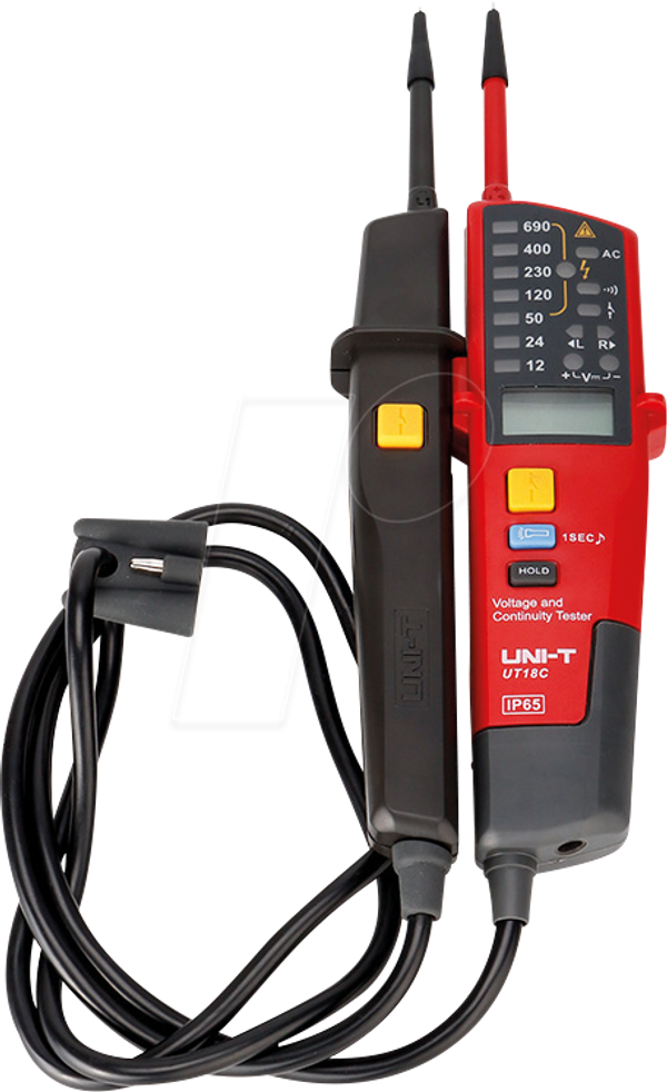 Тестери напруги та безперервності UT 18C, LCD + LED