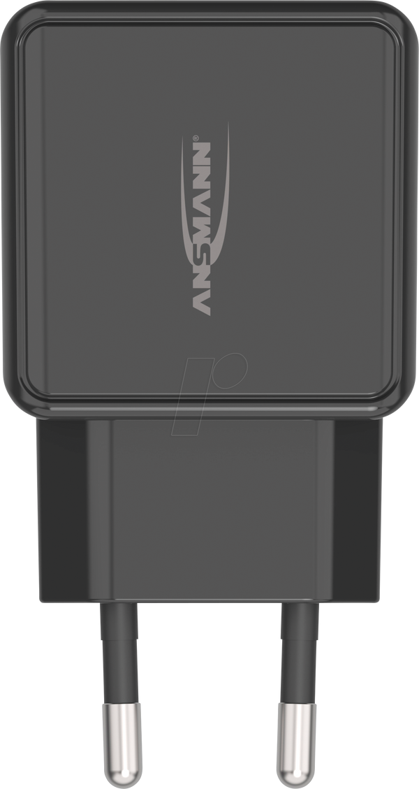 Зарядний пристрій USB-C(-PD), 18 Вт, 5 - 12 В, 3000 мА, 2 порти, чорний
