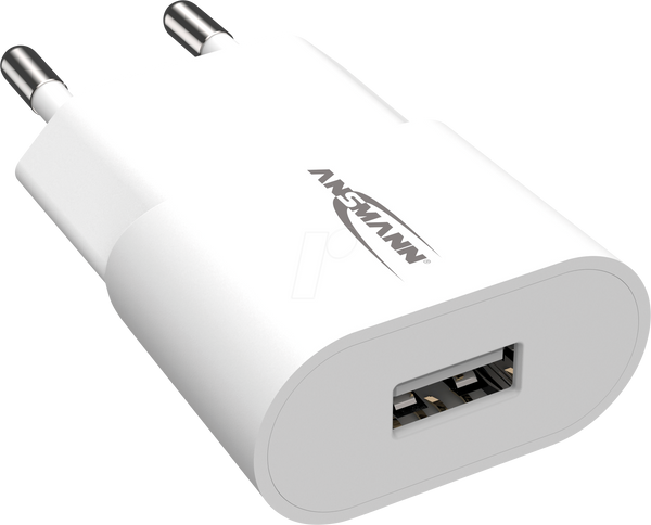 USB-зарядное устройство HC105, 5 В, 1000 мА, белое.