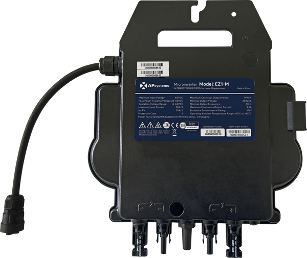Мікроінвертор, APSystems EZ1-M, 600/ 800 Вт, WLAN