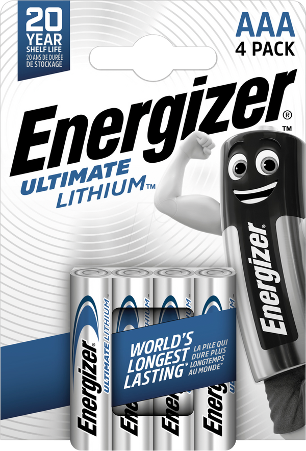 Літієві батарейки Energizer, 4 LR3, 1,5 В