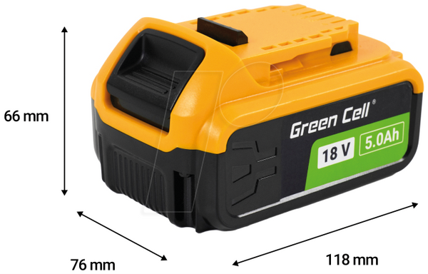 Акумулятор для електроінструментів DeWalt, 18 В, 5 Аг