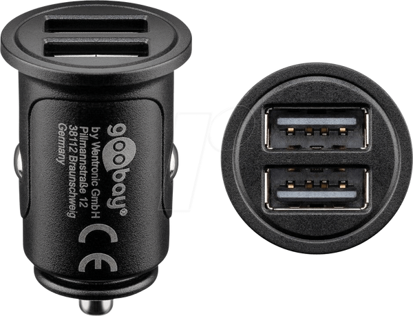 USB-зарядний пристрій, 5 В, 4800 мА, автомобільний, 2 USB-порти