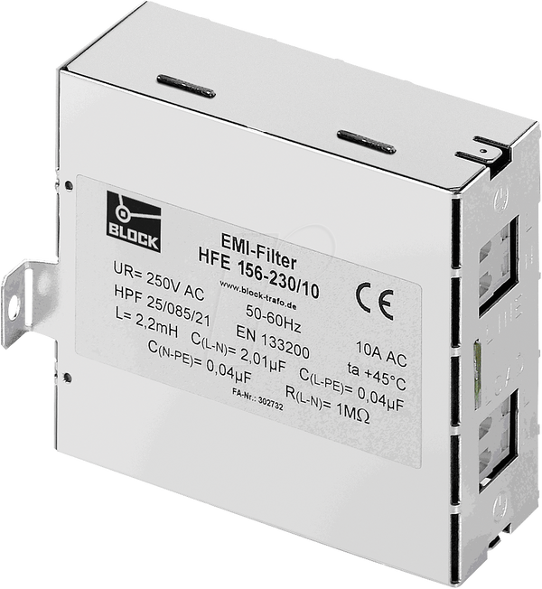 Фильтр подавления радиопомех HFE 156 230 В/1 A