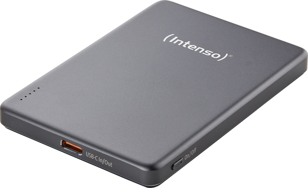 Зовнішній акумулятор MW5000, літій-полімерний, 5000 мАг, 20 Вт, MagSafe, сірий