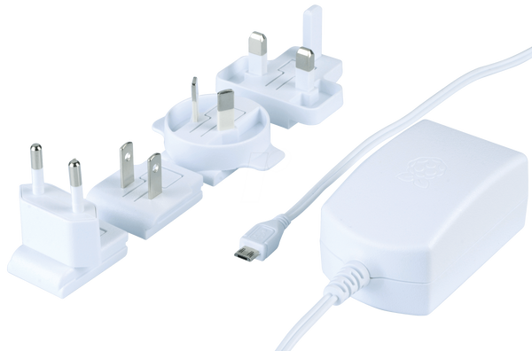 Блок живлення MicroUSB, білий, 5,1 В постійного струму, 2500 мА