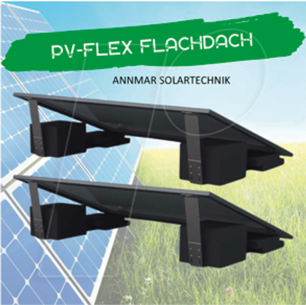 Система кріплення PV-FLEX, плоский дах, для одного сонячного модуля