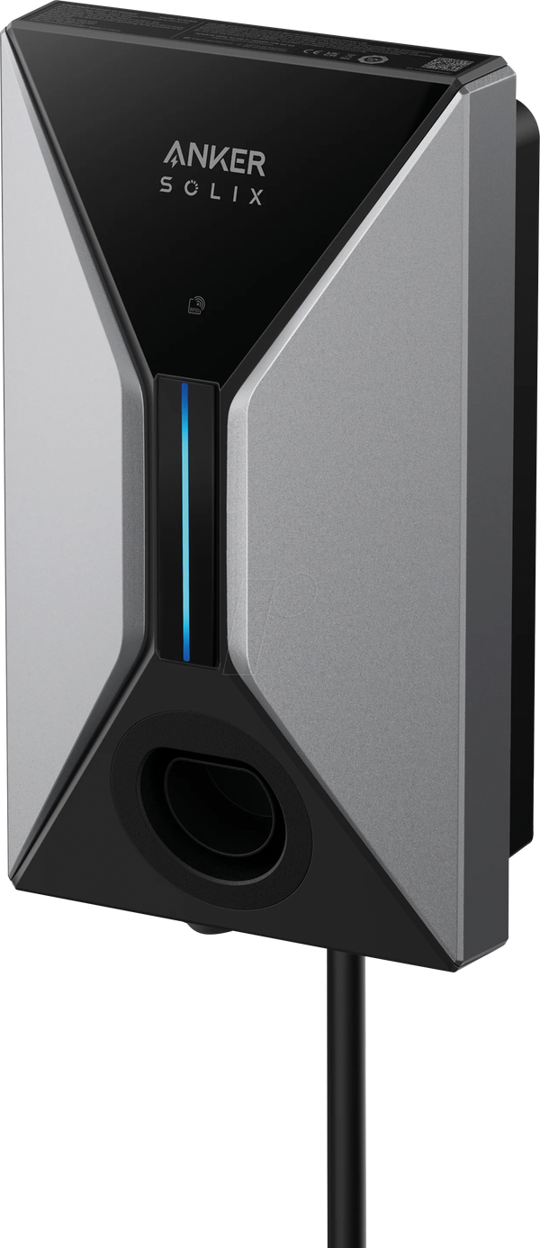Настенный блок питания Anker SOLIX V1, 22 кВт, 32 А, 3-фазный, кабельный вариант.