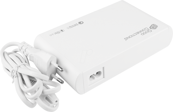 USB-зарядний пристрій, 250 Вт, 10x USB-C, PD 3.0, PPS, QC 5, білий