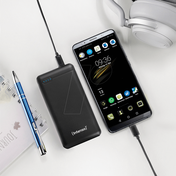 Павербанк, Li-Po, 20000 мАг, USB-C, чорний