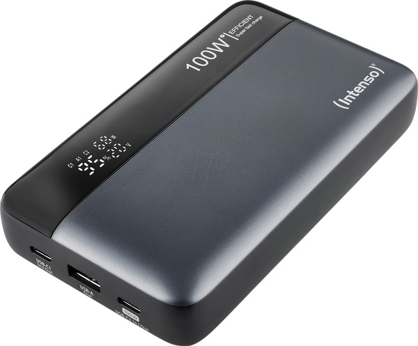Зовнішній акумулятор HE20000, літій-полімерний, 20 000 мАг, 100 Вт, USB-A, USB-C