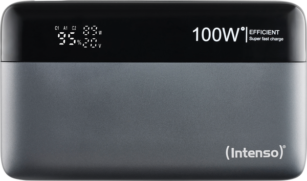 Зовнішній акумулятор HE20000, літій-полімерний, 20 000 мАг, 100 Вт, USB-A, USB-C