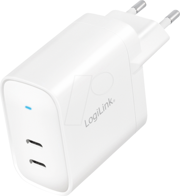 Зарядний пристрій USB, 40 Вт, 2 x USB-C, GaN