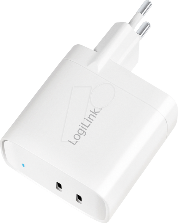 Зарядний пристрій USB, 40 Вт, 2 x USB-C, GaN