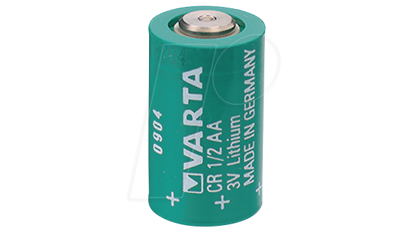 Літієва батарея VARTA, 1/2AA, 950 мАг, 25,2 x 14,75 мм
