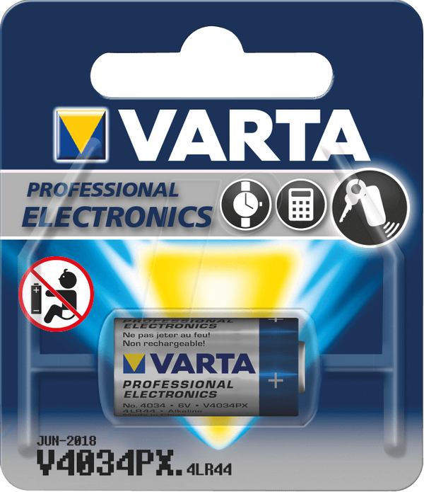 Професійна електроніка VARTA, V4034