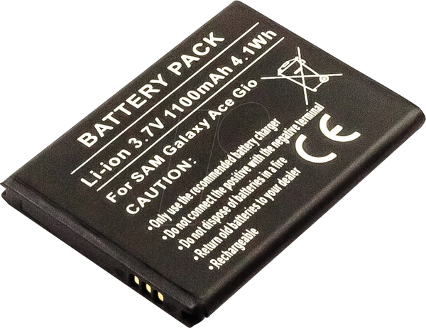 Акумулятор для смартфонів Samsung, Li-Ion, 1100 мАг