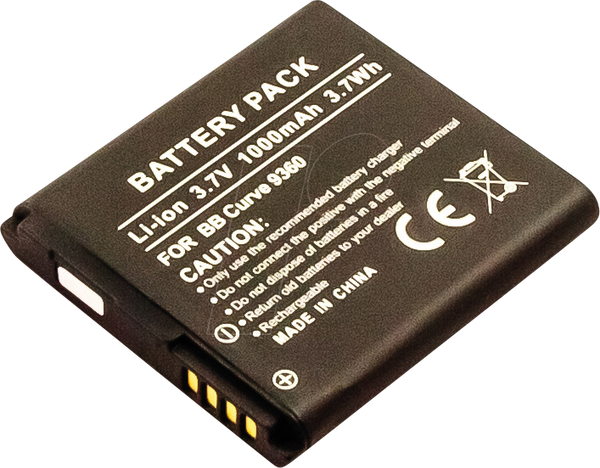 Акумулятор для смартфонів BlackBerry, Li-Ion, 1000 мАг