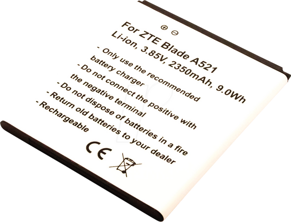 Акумулятор для смартфонів ZTE, Li-Ion, 2350 мАг