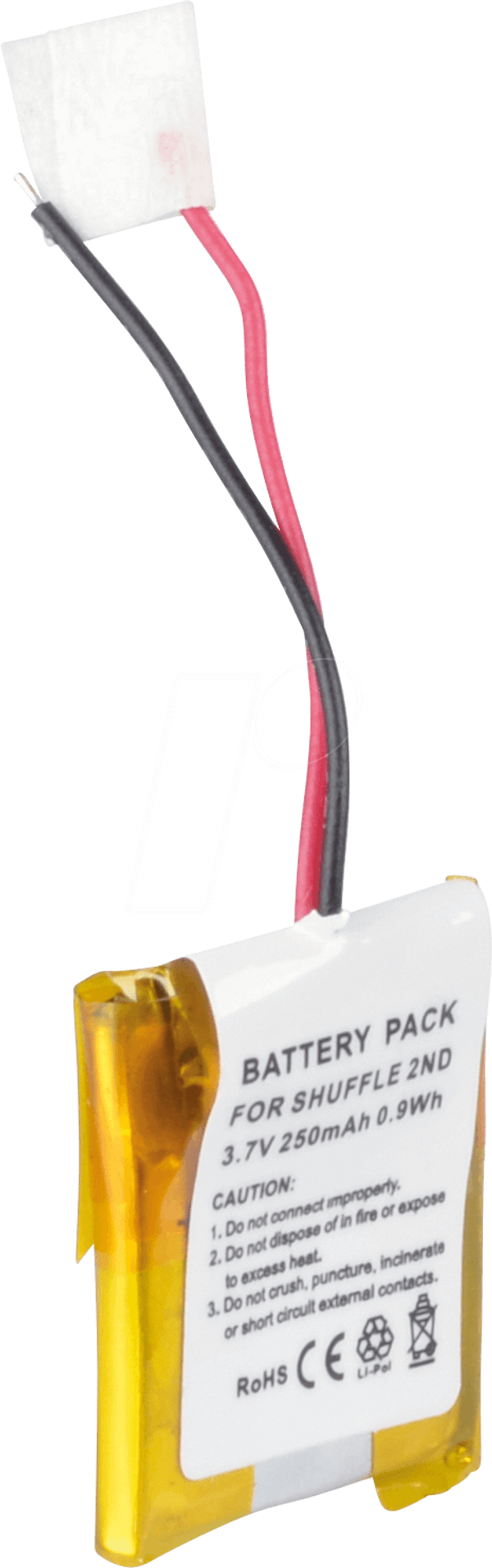 100 mAh, Li-Pol для APPLE iPod Shuffle 2G
