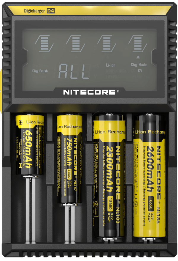Зарядний пристрій Nitecore Digicharger D4