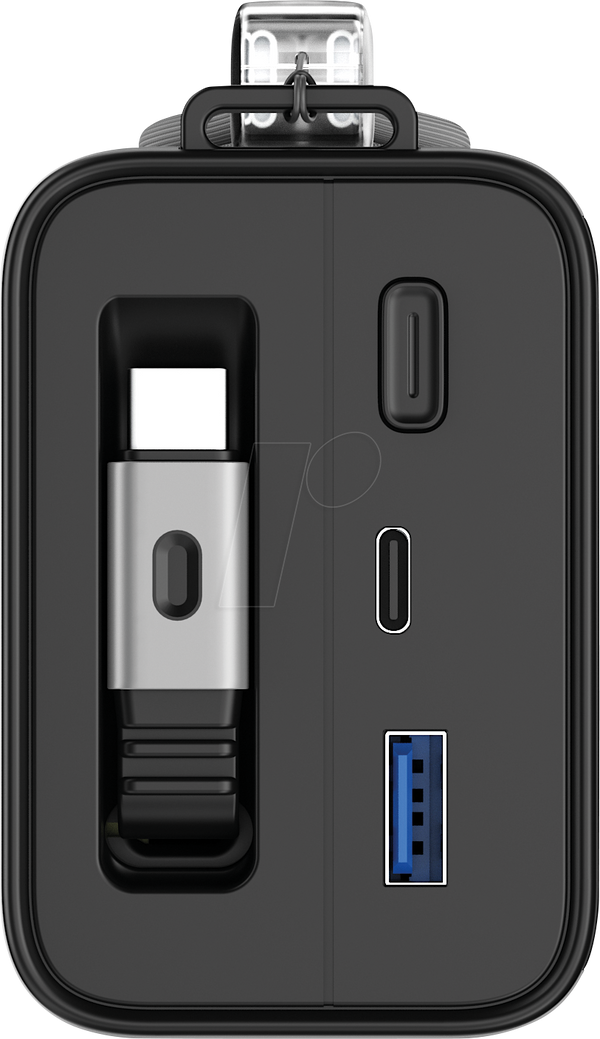 Зовнішній акумулятор, літій-іонний, 27000 мАг, USB-C, чорний
