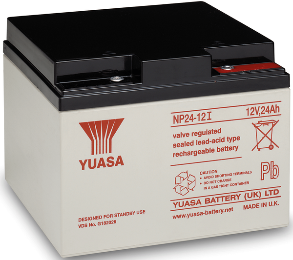 Аккумулятор YUASA AGM, 24 Ач, 12 В, VdS