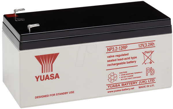 Аккумулятор YUASA AGM, 3,2 Ач, 12 В