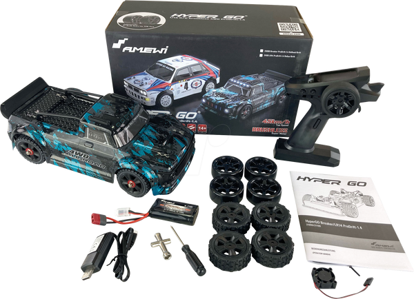 Радиоуправляемая машинка Hyper GO, Breaker ProDrift, полный привод, масштаб 1:14, в готовом виде.