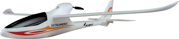 Радиоуправляемый самолет, SKYRUNNER V3 с гироскопом, 2,4 ГГц, готов к полету (RTF).