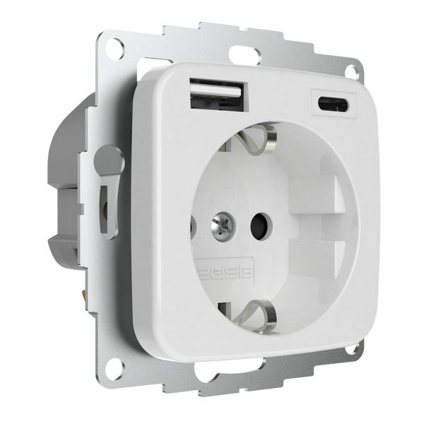 2USB inCharge PRO - чисто білий глянцевий USB-роз'єм