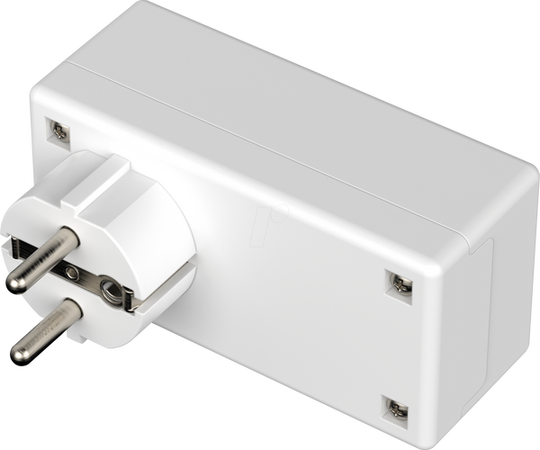 Корпус разъема с вилкой, белый, IP40
