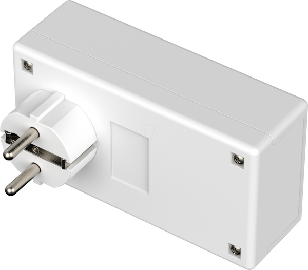 Корпус разъема с вилкой, белый, IP40
