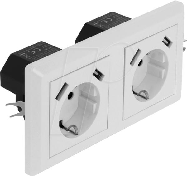 Вбудована розетка з 2 контактами та 4 USB-портами для зарядки, 2x 2,8 A.