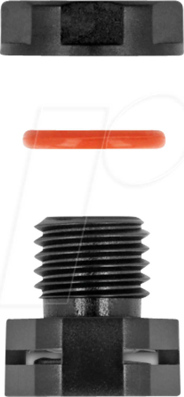 Вентиляционная заглушка M12 черная, 2 шт.