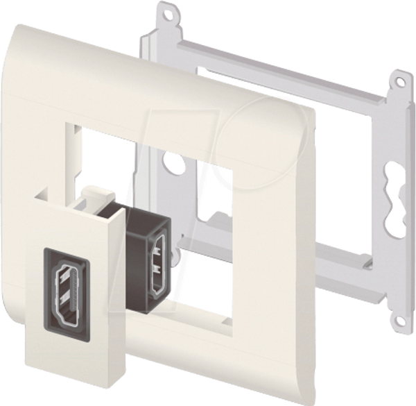 Модуль Easy 45 HDMI, угол 90°, 22,5 x 45 мм