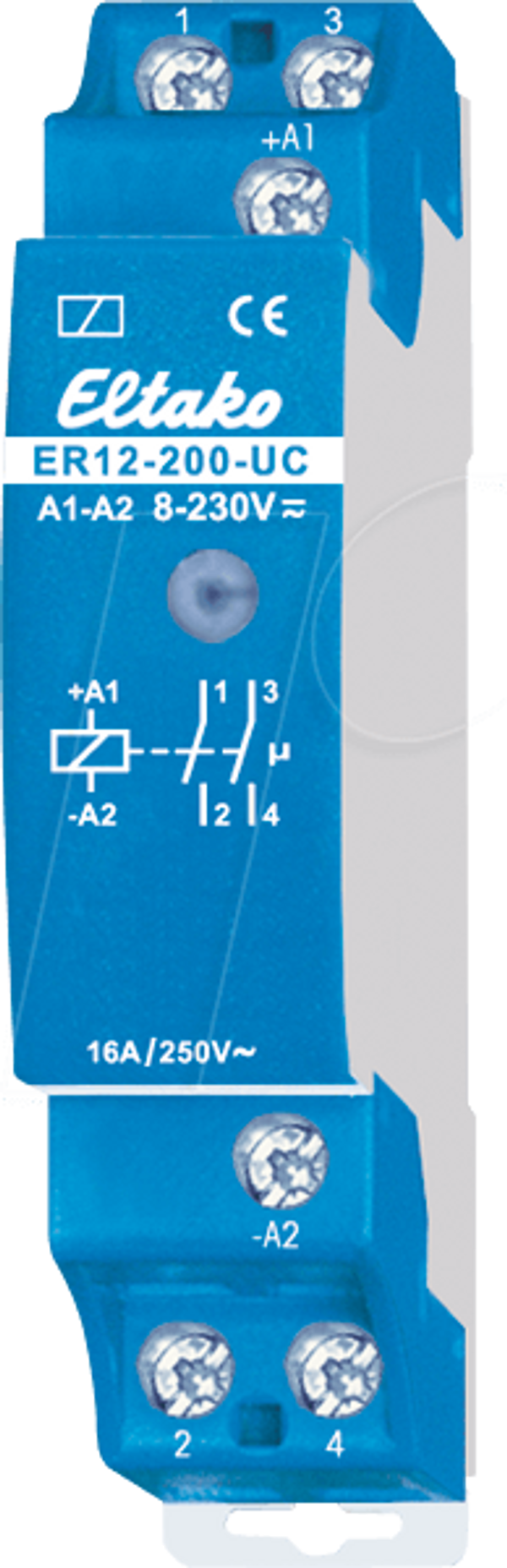 Перемикаюче реле - 2 NO-контакти, 250 В/16 А