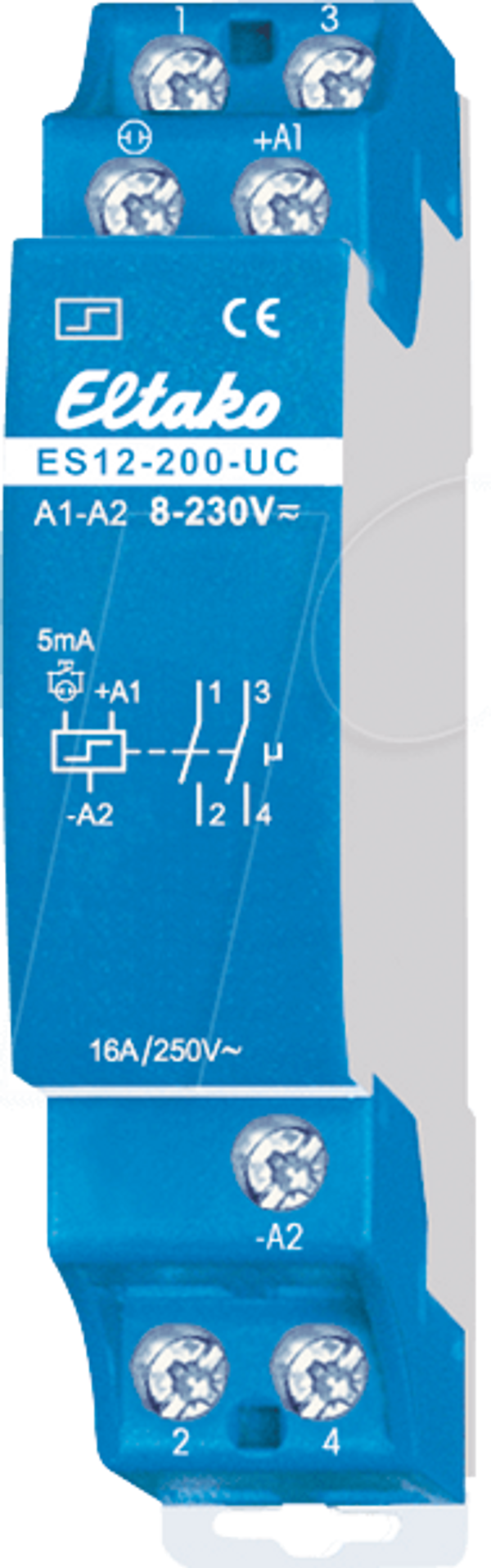 Електронний імпульсний вимикач - 2 NO-контакту, 250 В/16 А, 230 В