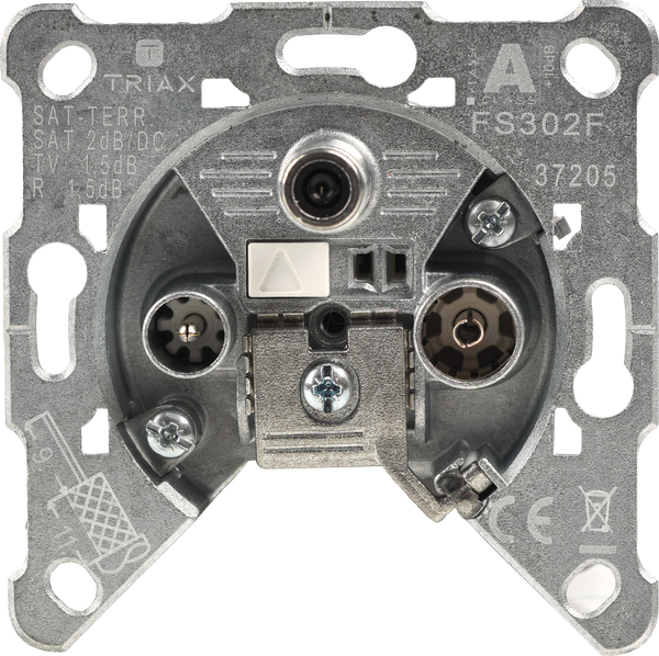 Антена розетка FS 302 F 1,5 - 2,0 дБ