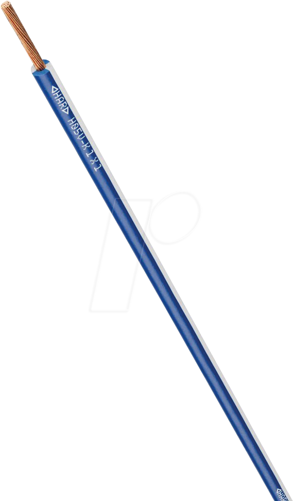 Контрольний провід H05V-K, 0,5 мм², 100 м, темно-синій/білий