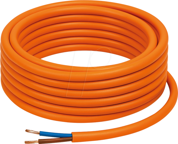 PUR-кабель H07BQ-F, 2 x 1,5 мм, 50 м, помаранчевий