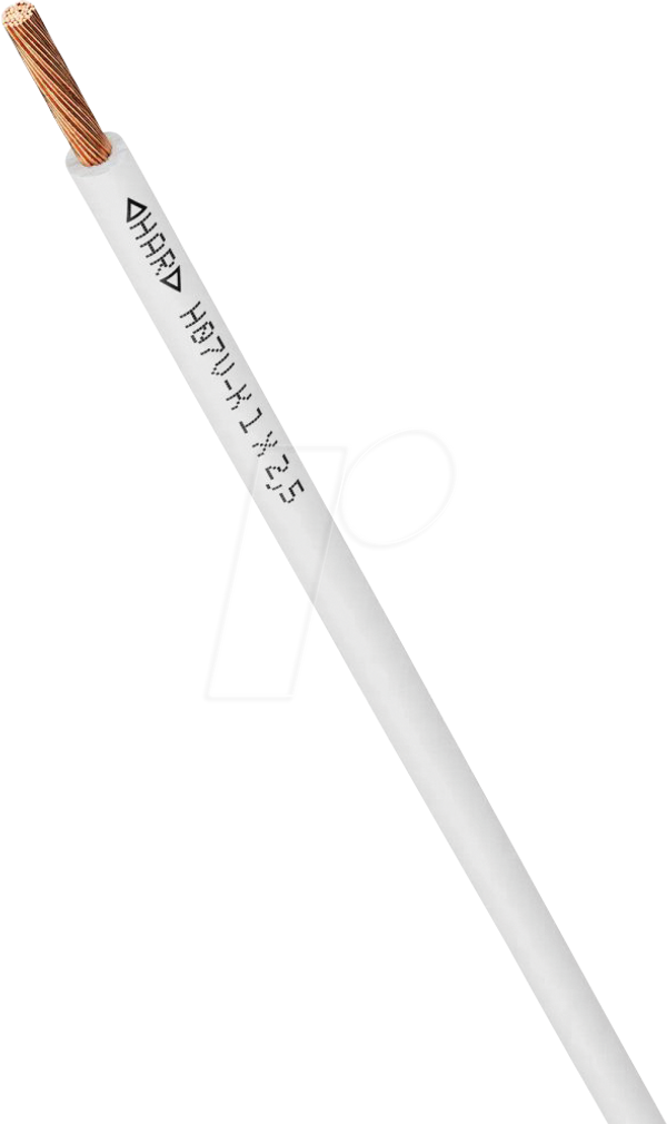 Контрольний провід H07V-K, 4 мм², 100 м, білий