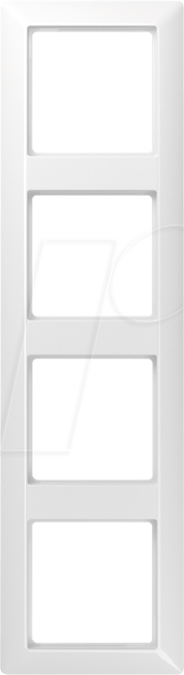 Rahmen, 4-fach, Serie AS, alpinweiß
