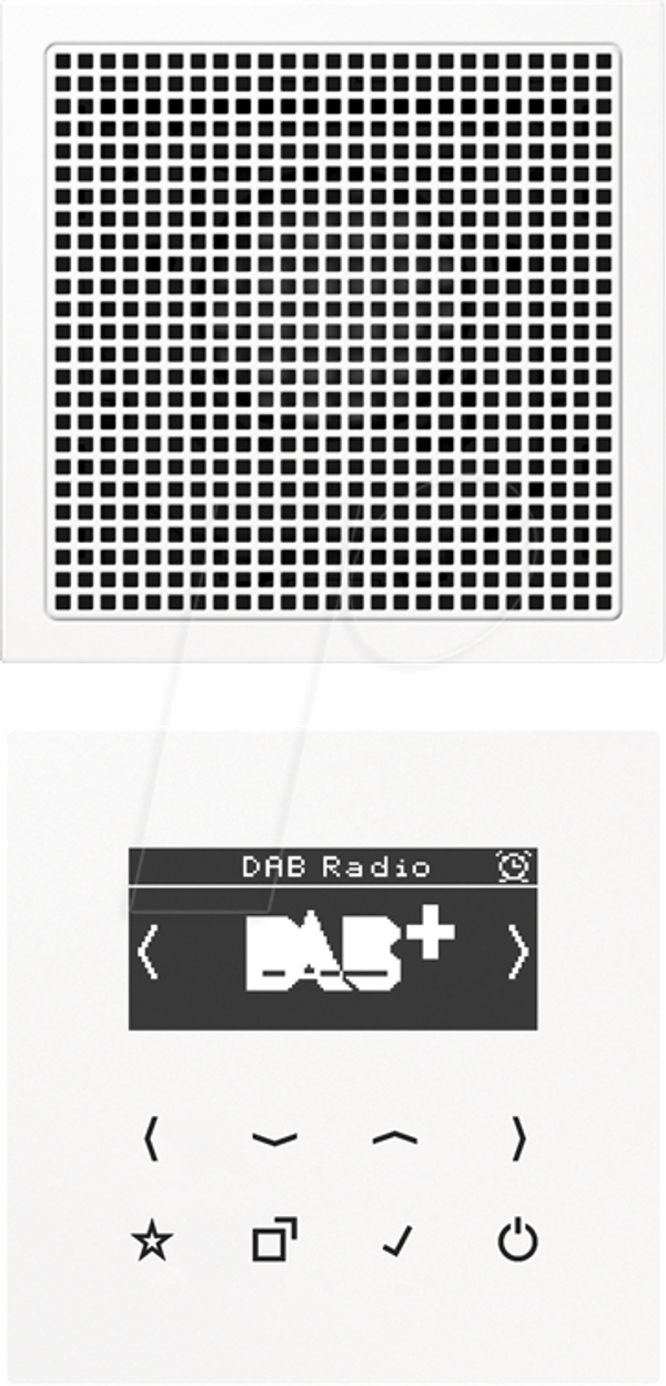 Розумне радіо DAB+, моносистема, альпійський білий