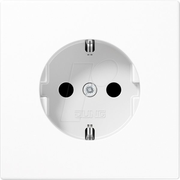 Розетка, 16 A 250 V ~, SAFETY+, дюропласт, альпійський білий
