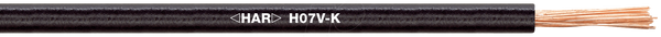 H07V-K - 1 x 10 мм², 50 м, чорний