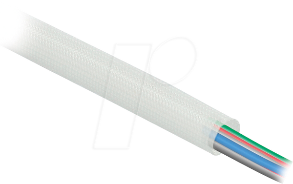Скловолоконний рукав, 10 м x 6 мм, білий